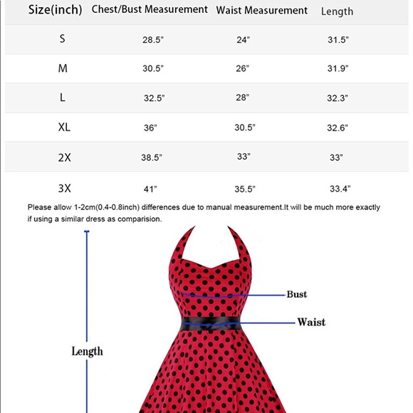 Retro 1950s Red & Black Polka Dotted Halter Dress - Picture 2 of 5